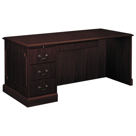 Hon Desk Return Desk for Right Return, 30 in D X 29.5" H, 66" W X Woodgrain Laminate, Mahogany H94284L.NN